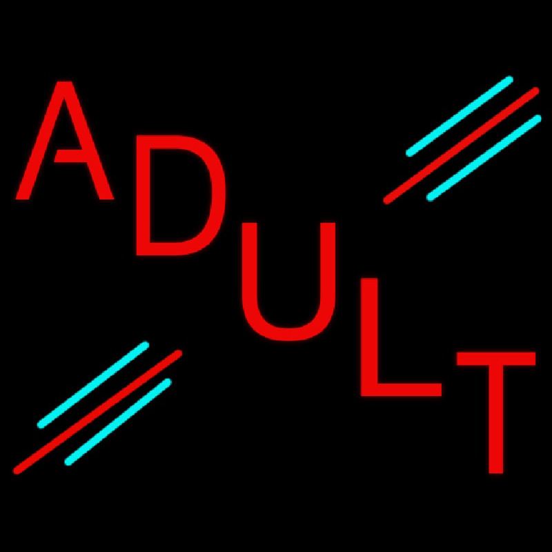 Red Adult Neonskylt