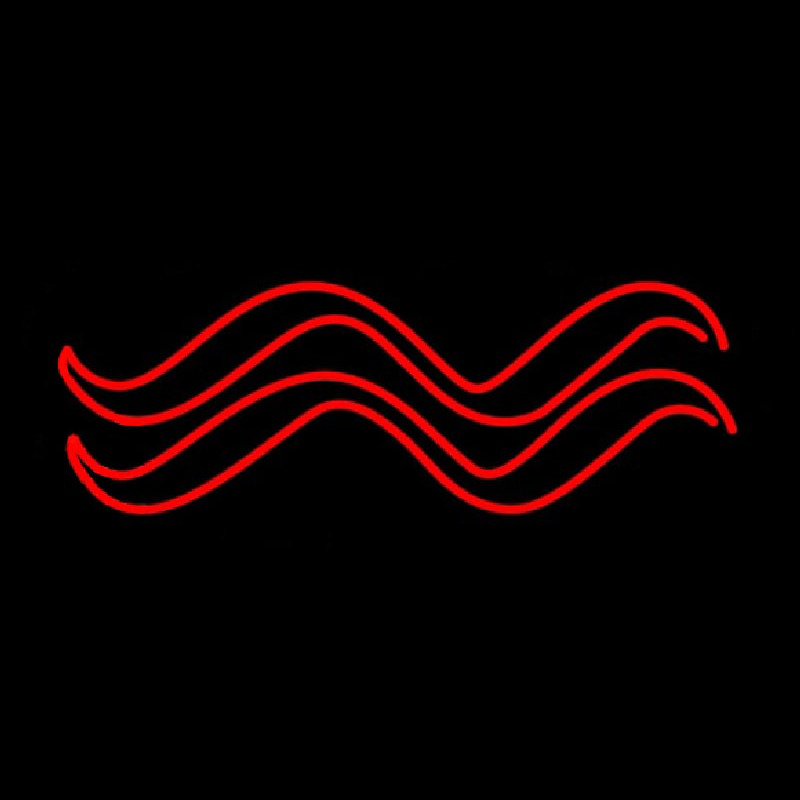 Red Aquarius Logo Neonskylt