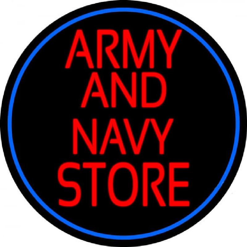 Red Army And Navy Store Neonskylt