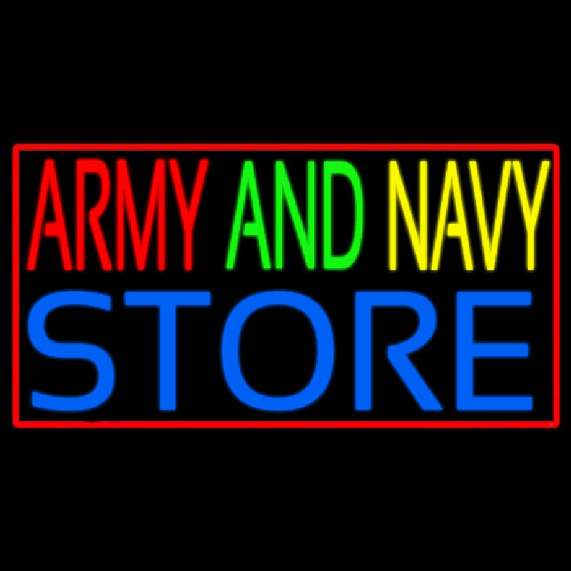 Red Army And Navy Store Neonskylt