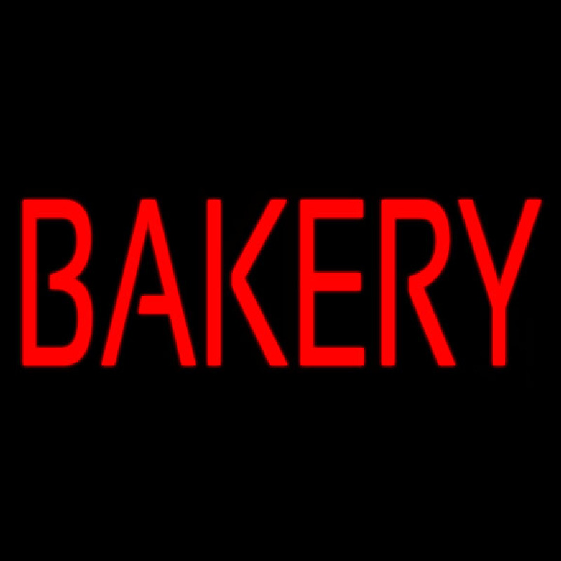 Red Bakery Neonskylt