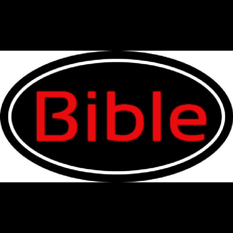 Red Bible With Border Neonskylt