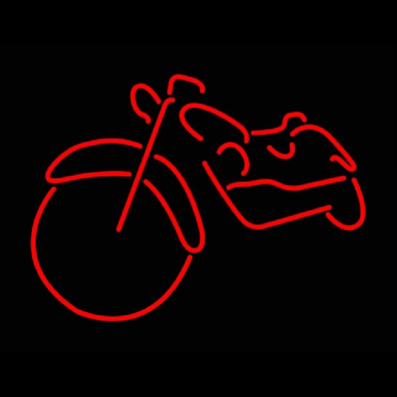 Red Bike Logo Neonskylt