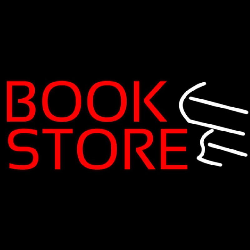 Red Book Store Logo Neonskylt