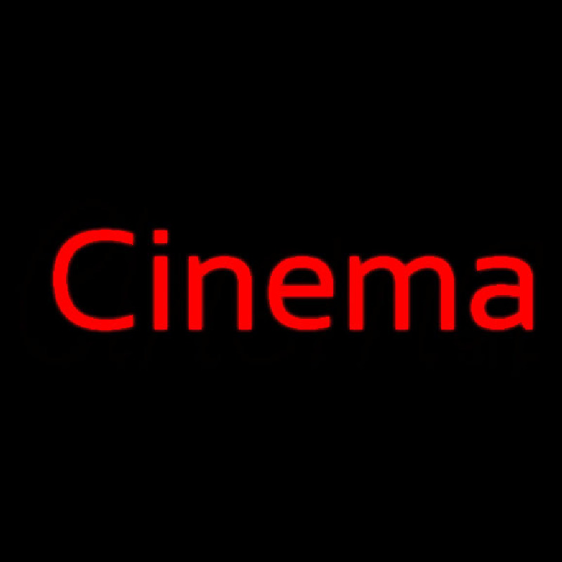 Red Cinema Neonskylt