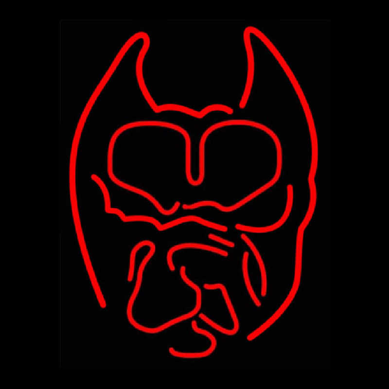 Red Devil Logo Neonskylt