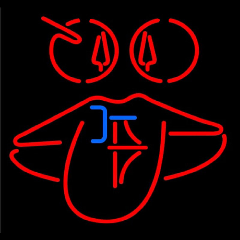 Red Icon Logo Neonskylt