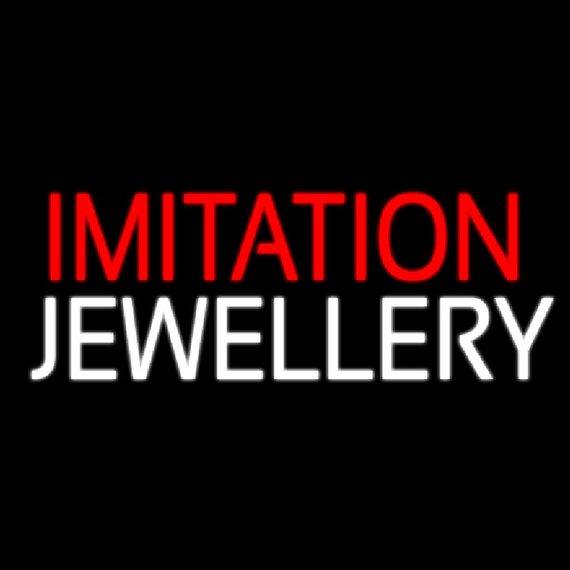 Red Imitation White Jewelry Neonskylt