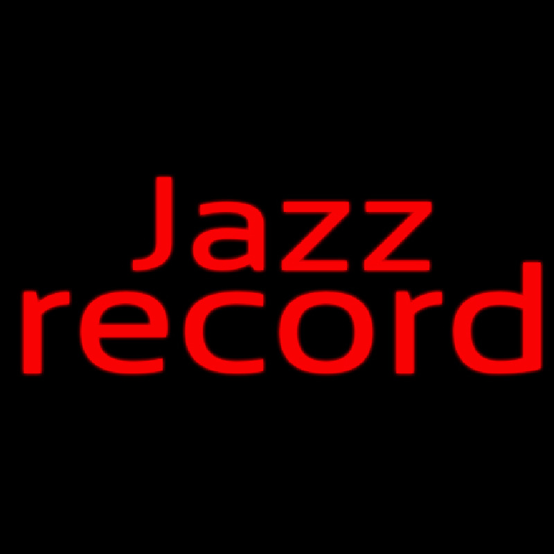 Red Jazz Record 1 Neonskylt