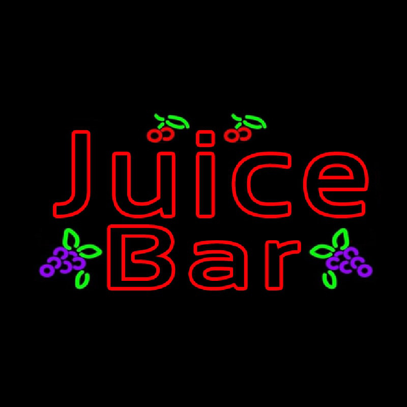 Red Juice Bar Neonskylt