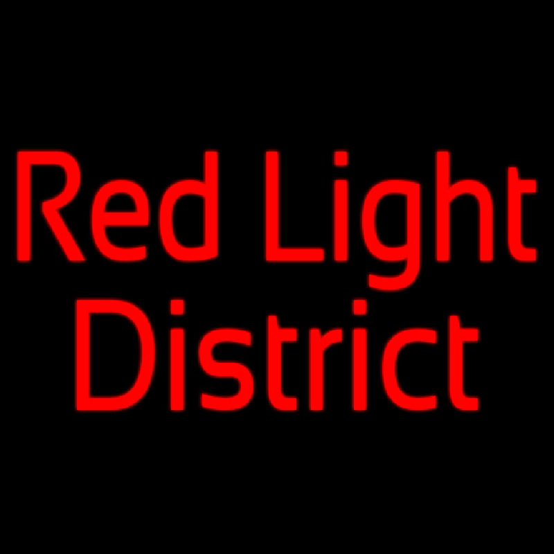 Red Light District Neonskylt