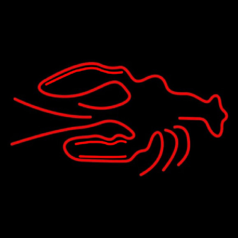 Red Logo Lobster Neonskylt
