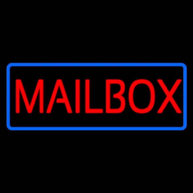 Red Mailbo  Neonskylt