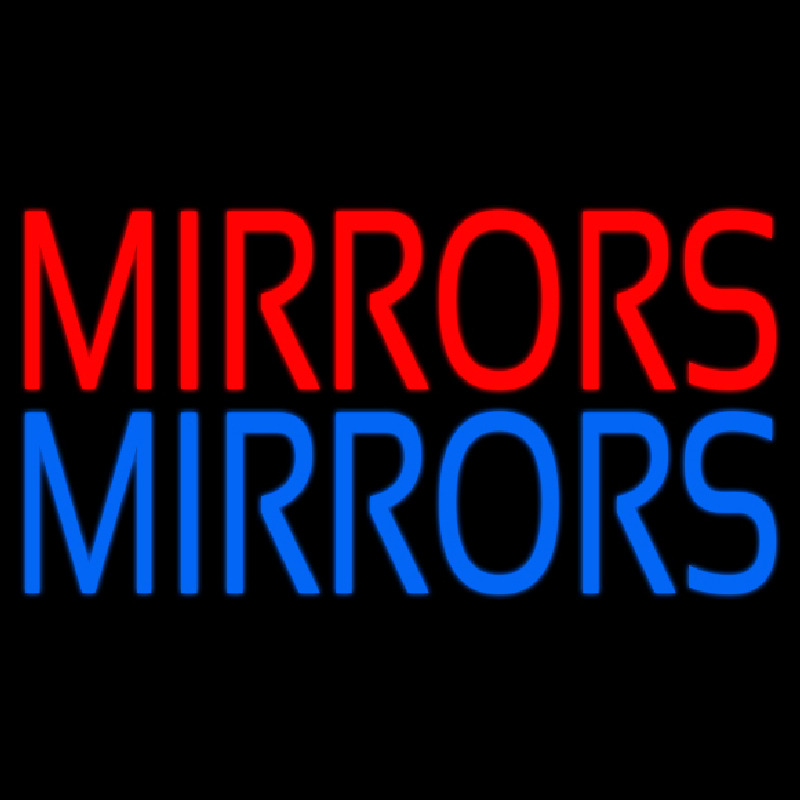 Red Mirrors Blue Mirrors Neonskylt