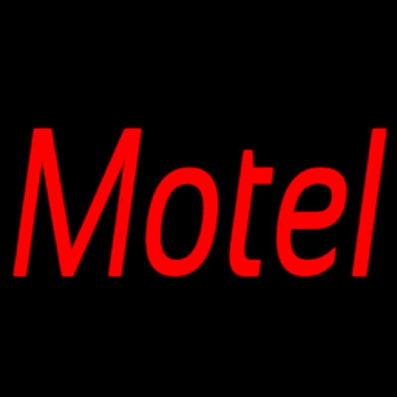 Red Motel Neonskylt