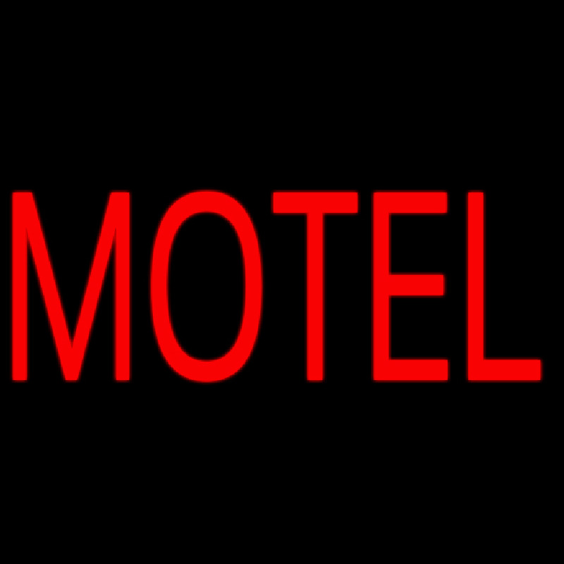 Red Motel Neonskylt