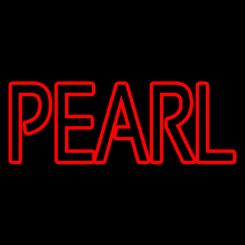 Red Pearl Block Neonskylt