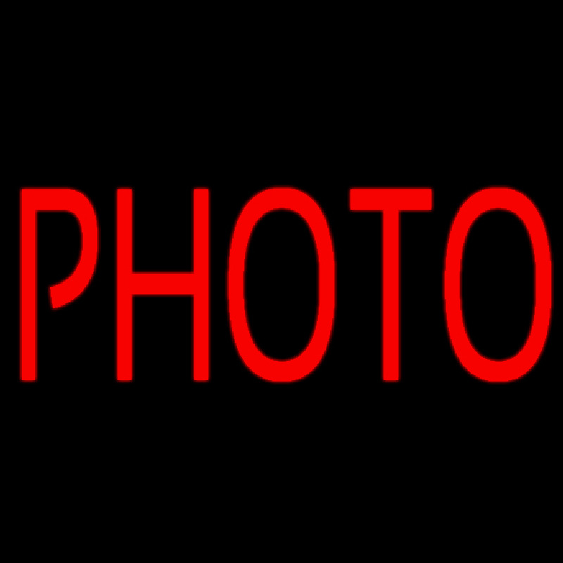 Red Photo Neonskylt