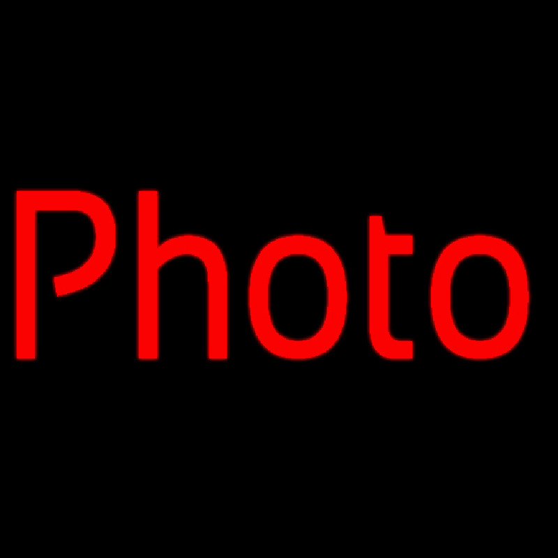 Red Photo Neonskylt