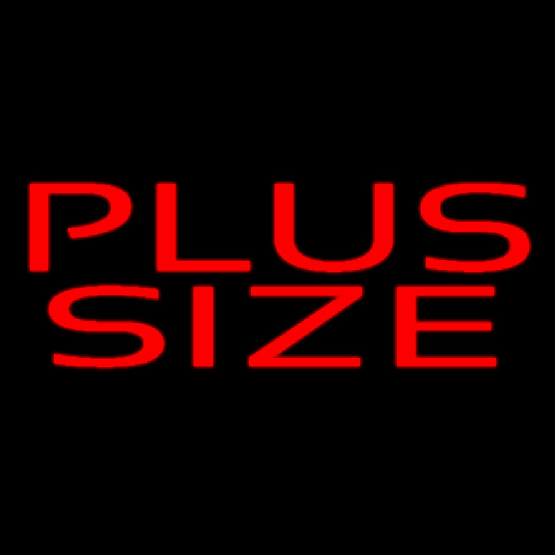 Red Plus Size Neonskylt