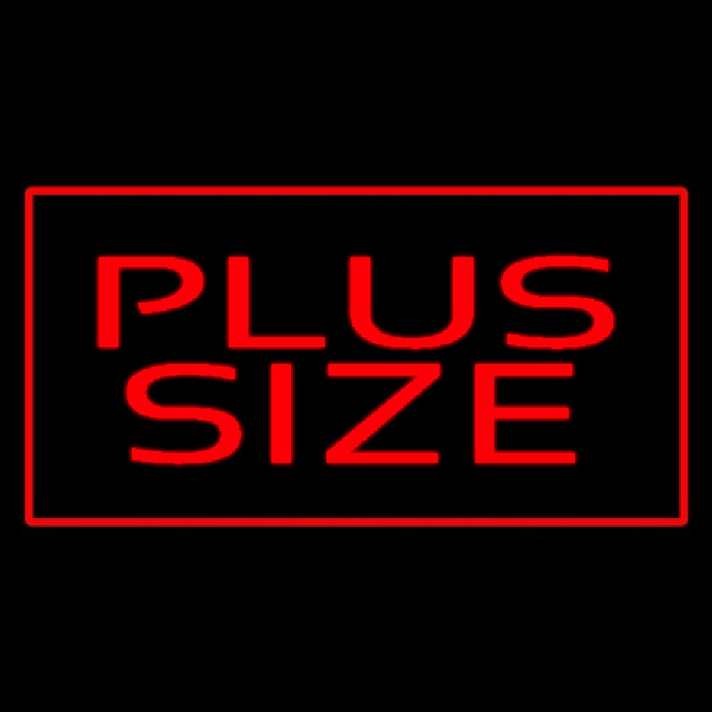 Red Plus Size Red Border Neonskylt