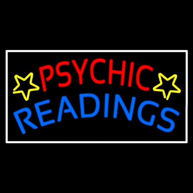 Red Psychic Blue Readings Neonskylt