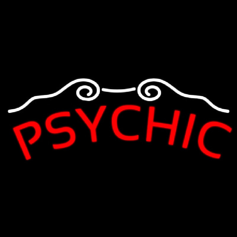 Red Psychic Neonskylt
