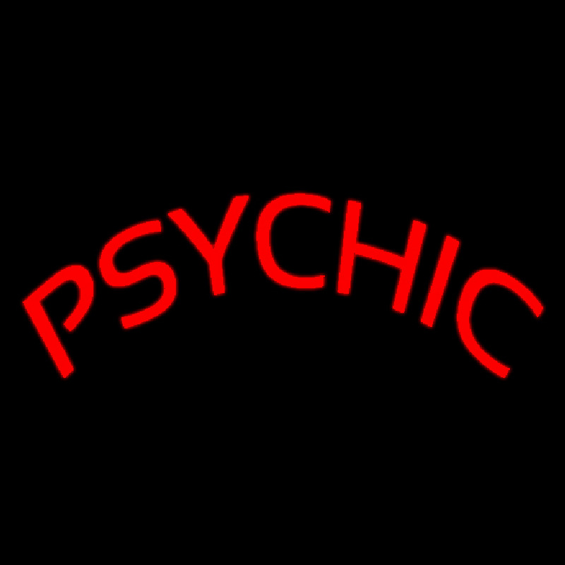 Red Psychic Neonskylt