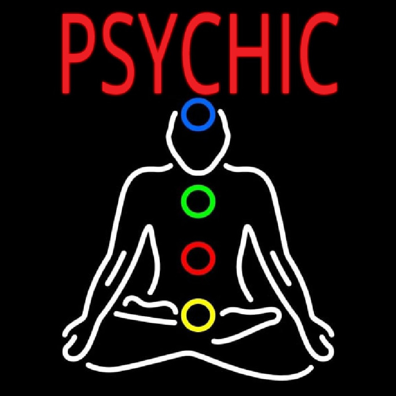 Red Psychic Neonskylt