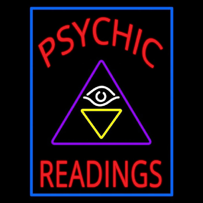 Red Psychic Readings Logo Neonskylt