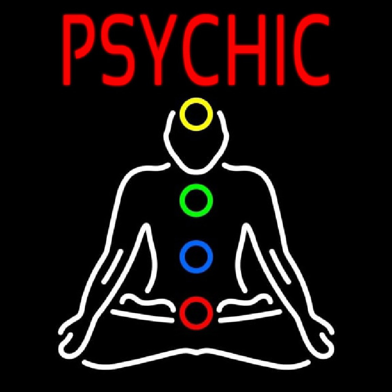 Red Psychic With Logo Neonskylt