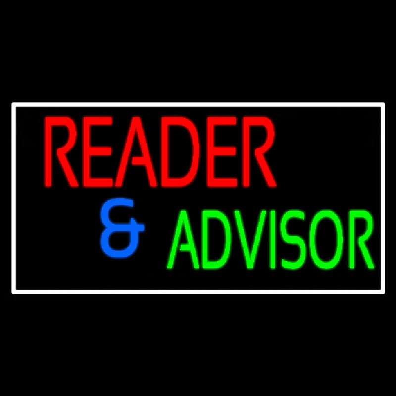 Red Reader And Green Advisor Neonskylt