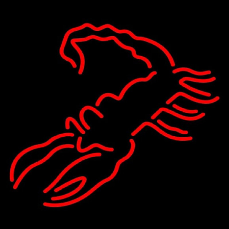 Red Scorpion Logo Neonskylt