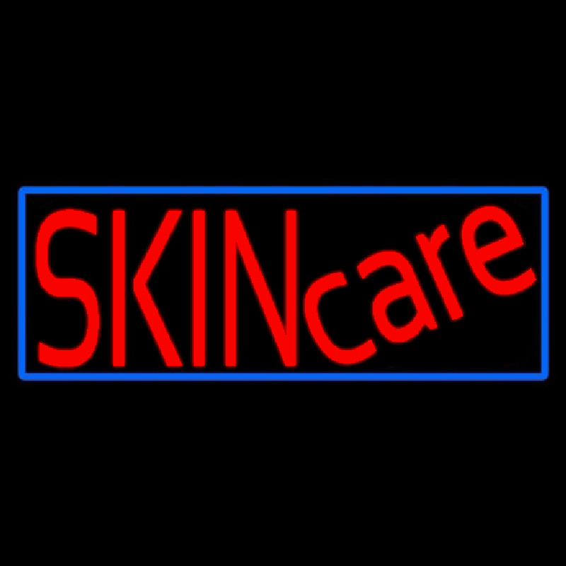 Red Skin Care Neonskylt