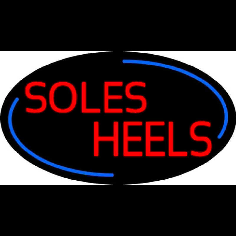 Red Soles Heels Neonskylt