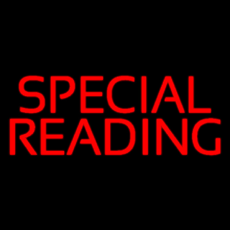 Red Special Reading Neonskylt
