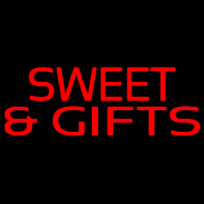 Red Sweets And Gifts Neonskylt