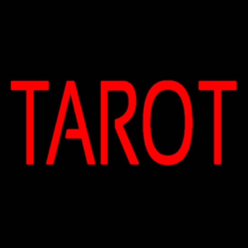 Red Tarot Neonskylt