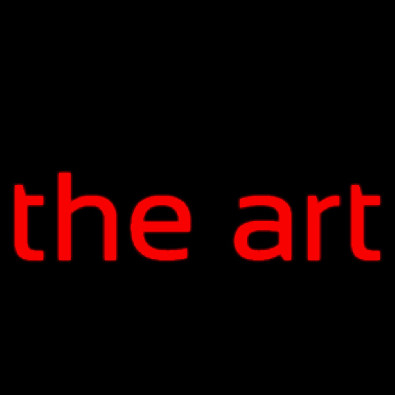 Red The Art Neonskylt