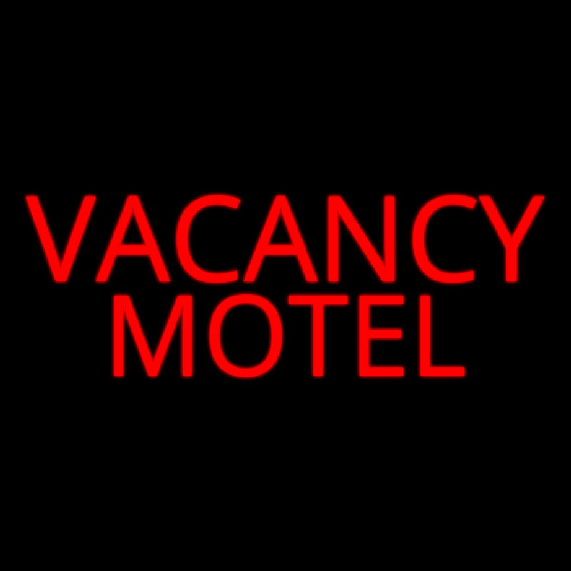 Red Vacancy Motel Neonskylt