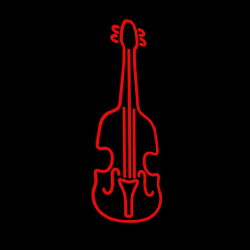 Red Violin Logo 1 Neonskylt