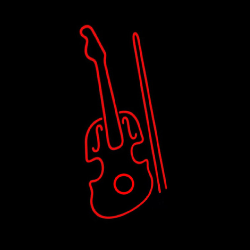 Red Violin Logo Neonskylt