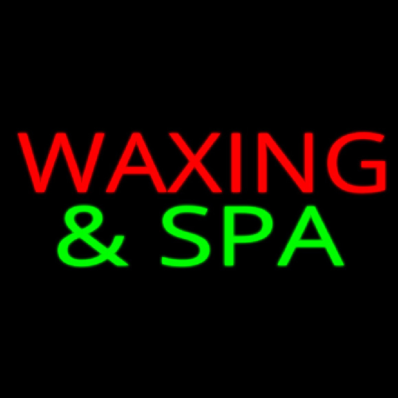 Red Wa ing And Green Spa Neonskylt