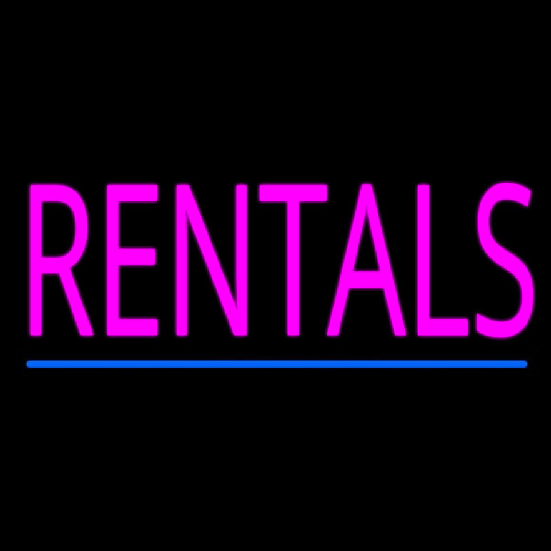 Rentals Blue Line Neonskylt