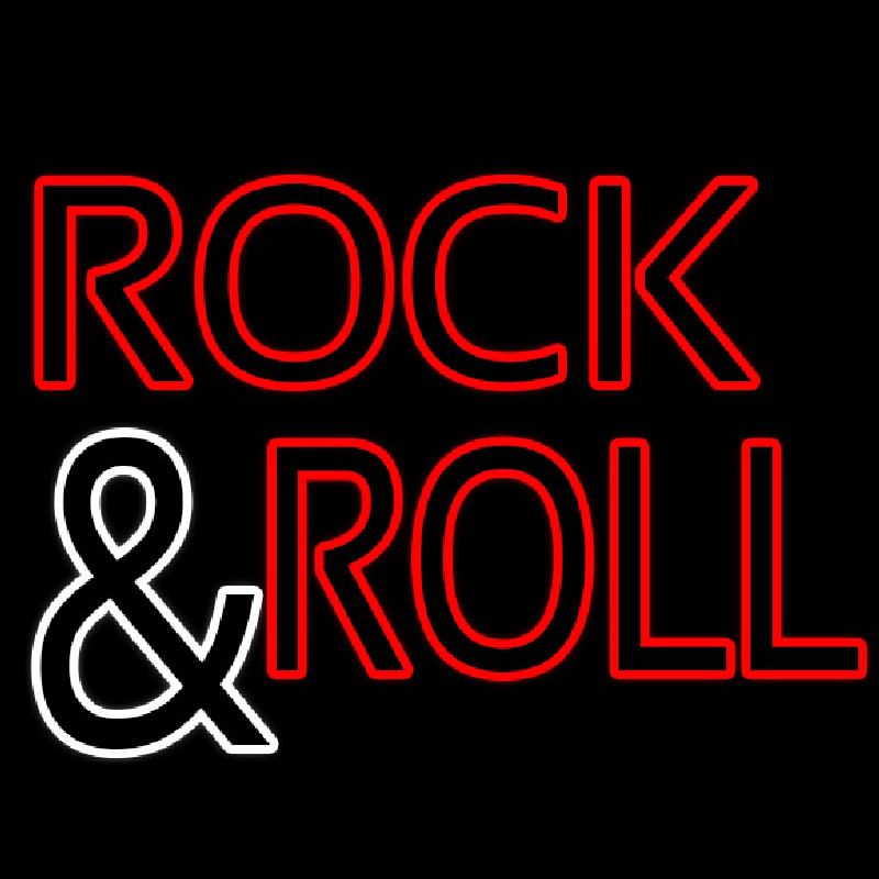 Rock And Roll 1 Neonskylt