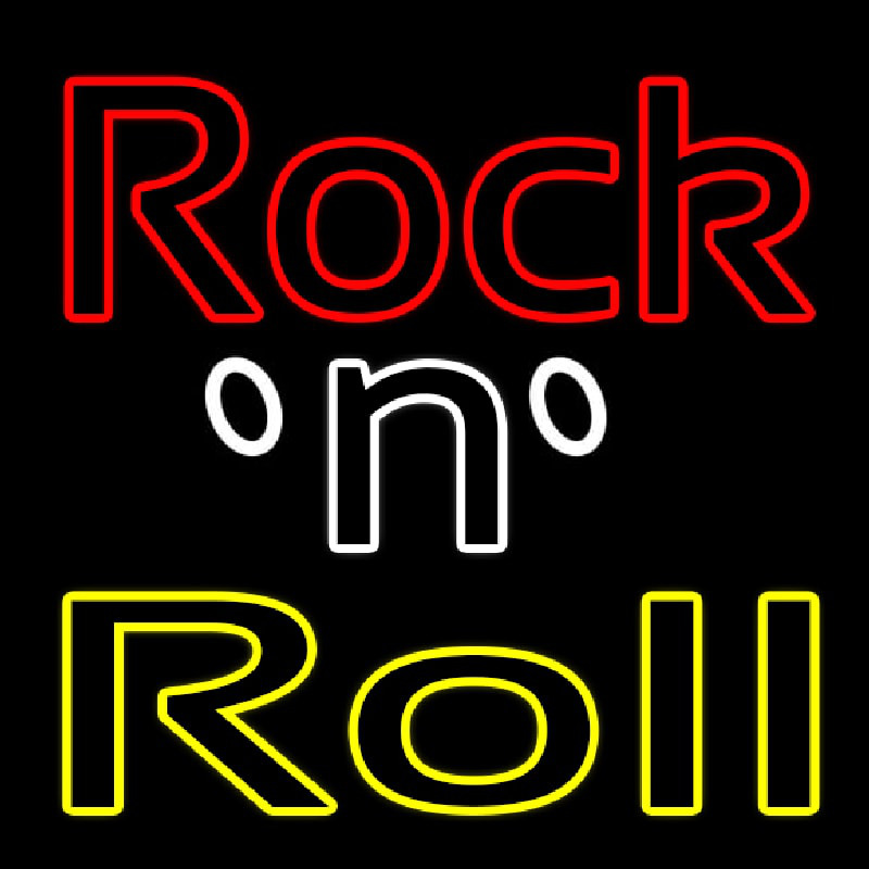 Rock N Roll 1 Neonskylt