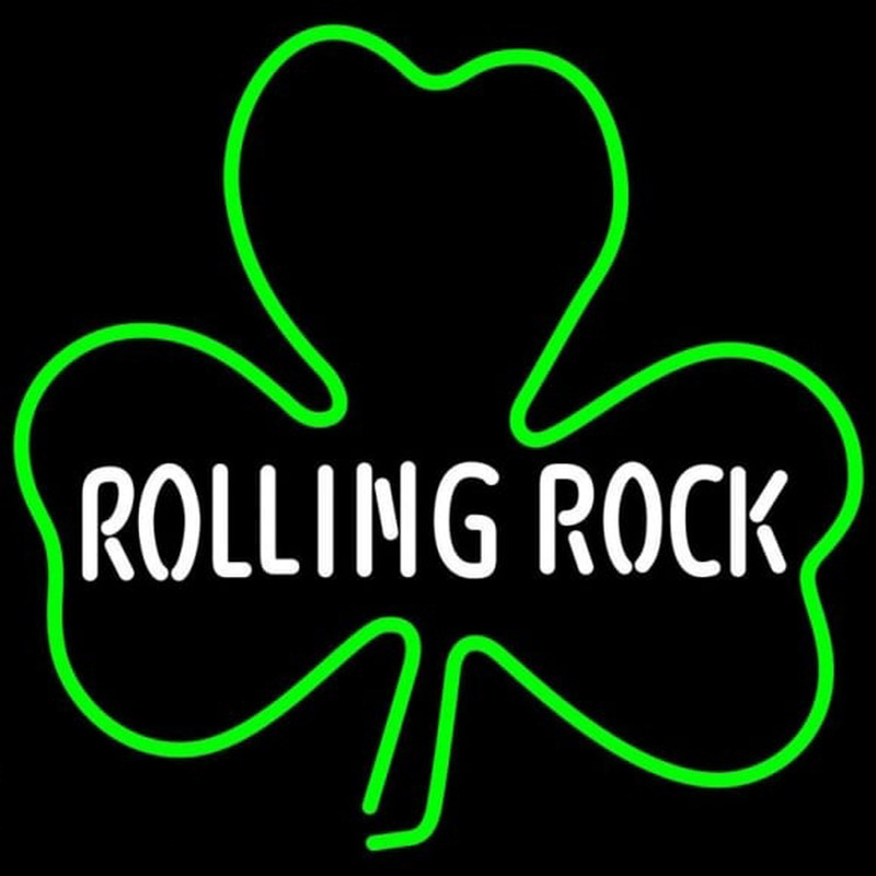 Rolling Tockgreen Clover Beer Sign Neonskylt