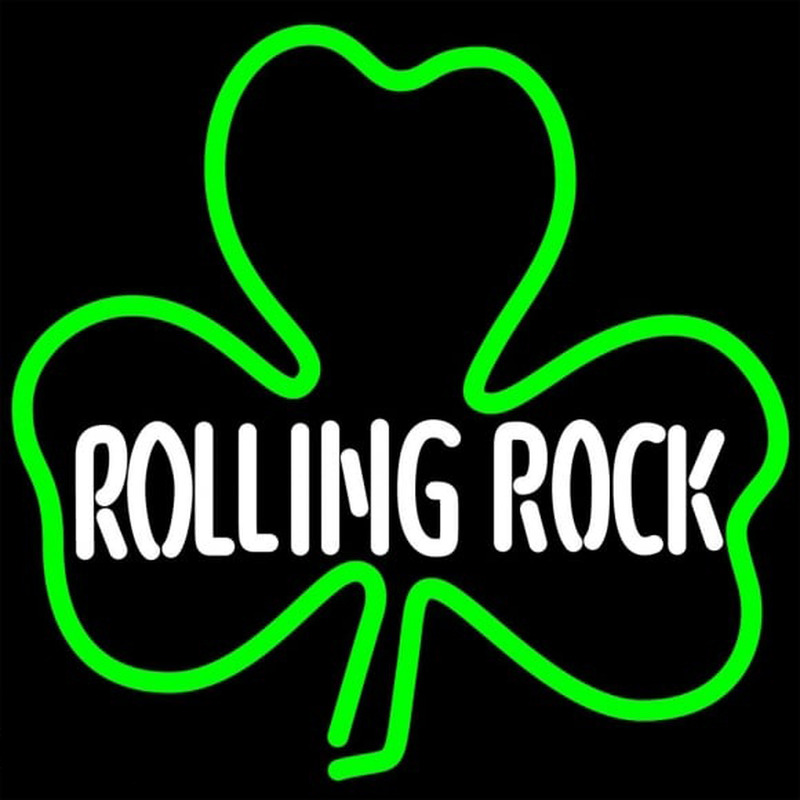 Rolling Tockgreen Clover Beer Sign Neonskylt