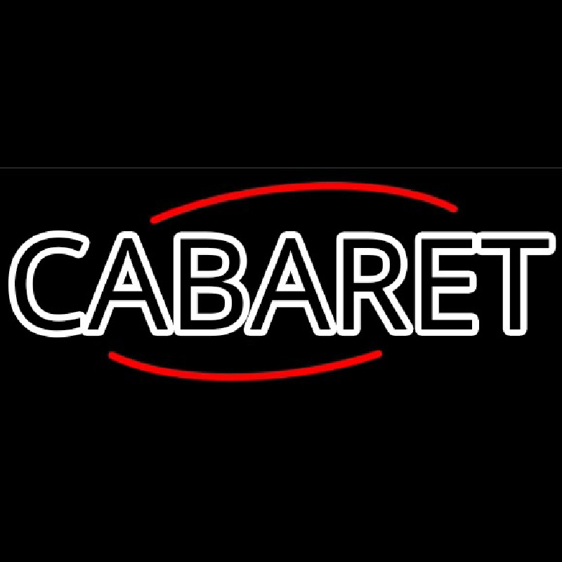 Round Cabaret Neonskylt