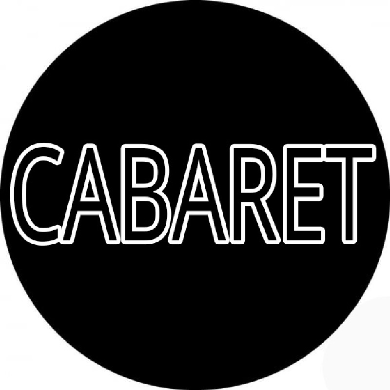 Round Cabaret Neonskylt